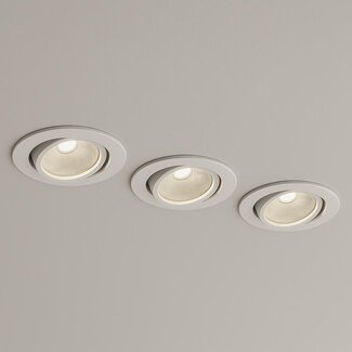Set van 3 Inbouw Ledspot Oslo, 6 Watt, IP44