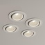 Set van 4 Witte Inbouw Ledspot Oslo, 6 Watt, Dimbaar Warm Wit IP44