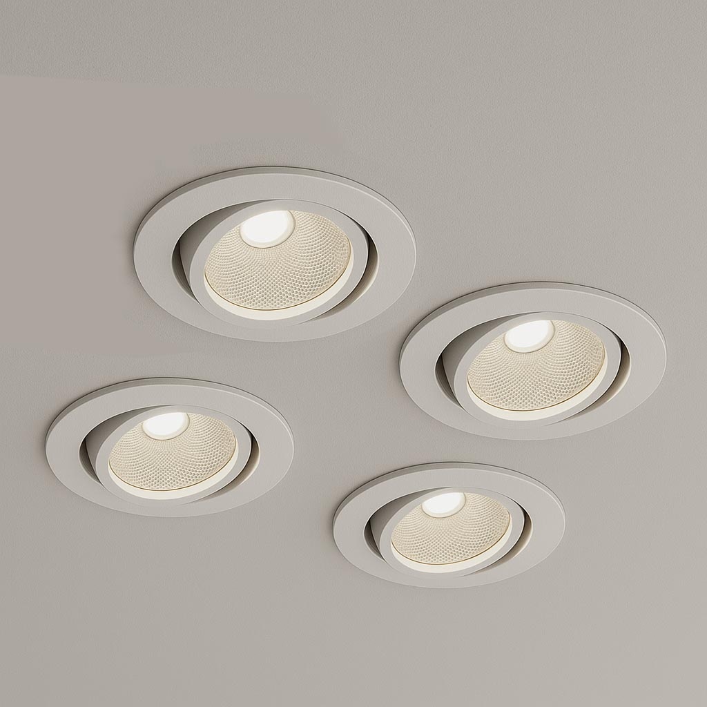 Set van 4 Inbouw Ledspot Oslo, 6 Watt, IP44