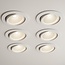 Set van 6 Witte Inbouw Ledspot Oslo, 6 Watt, Dimbaar Warm Wit IP44