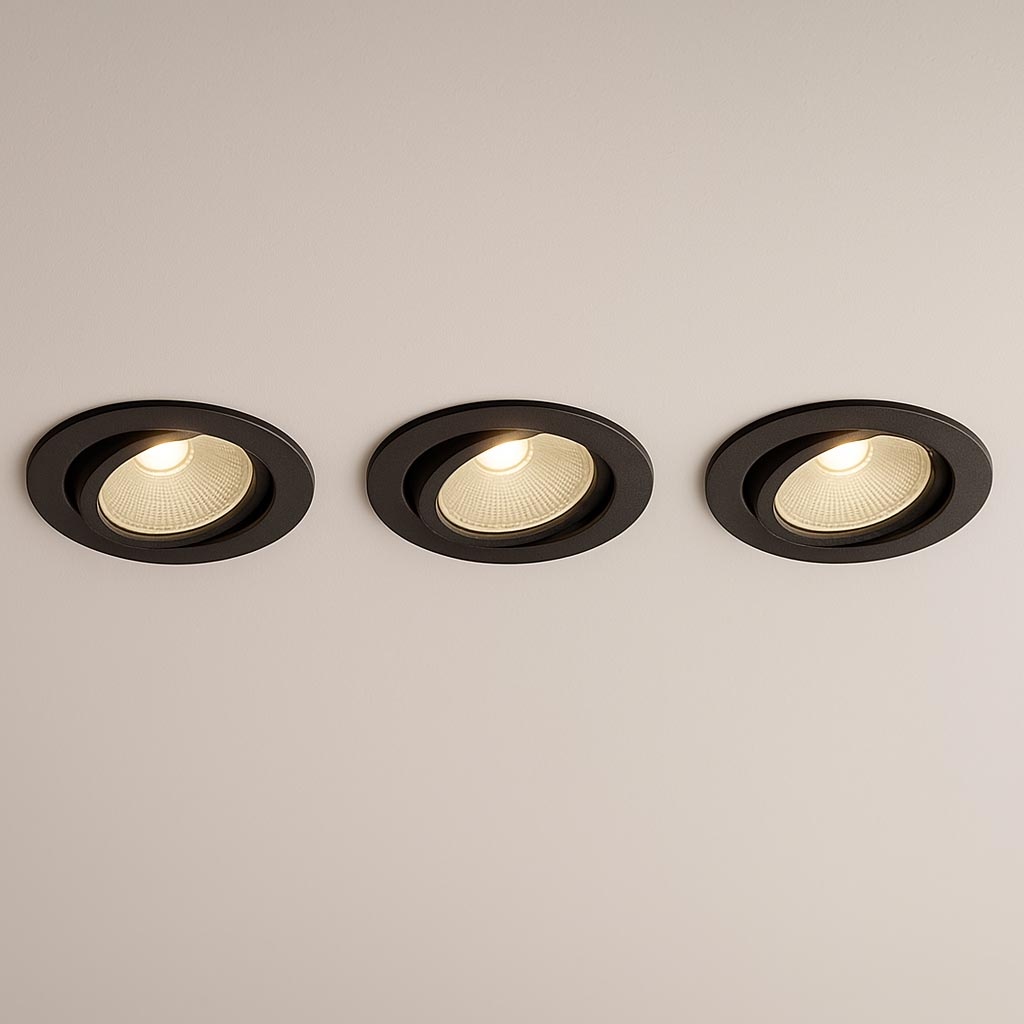 Set van 3 Inbouw Ledspot Oslo, 6 Watt, IP44