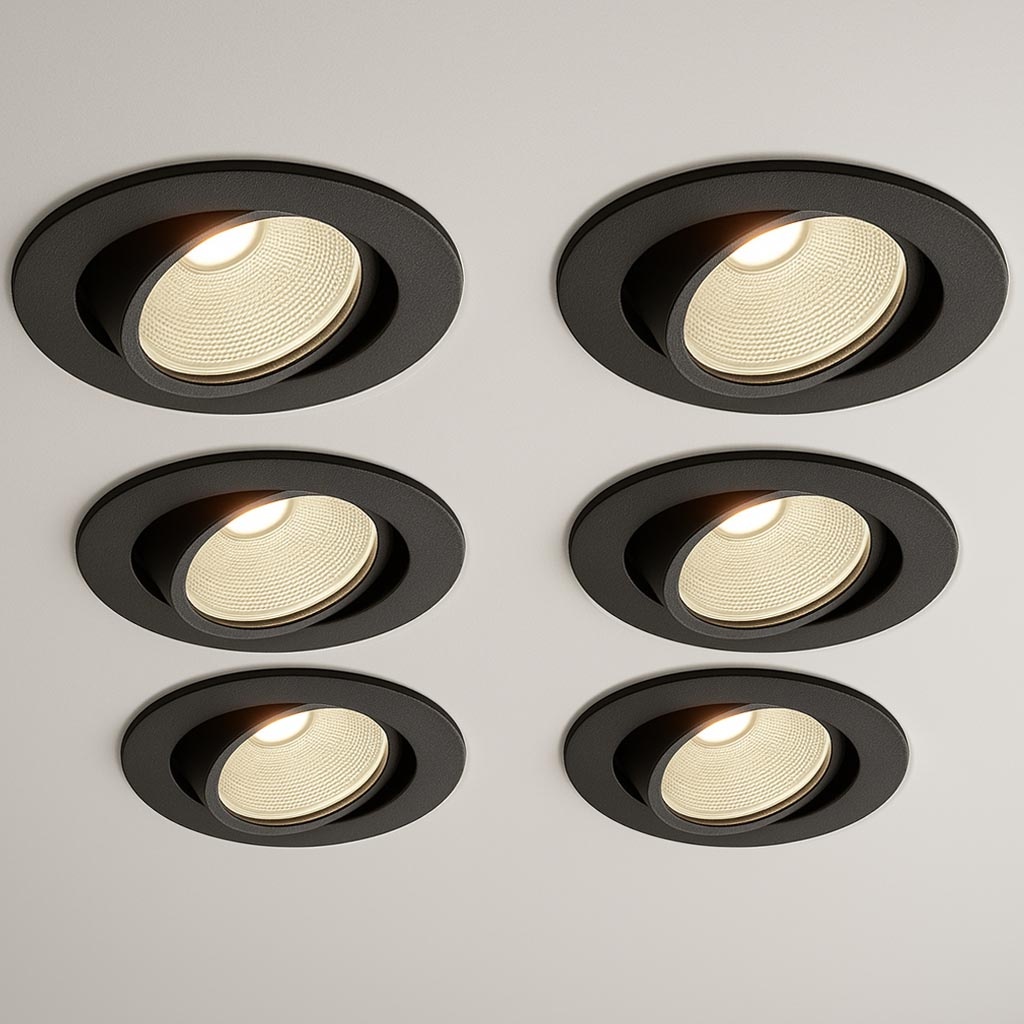 Set van 6 Inbouw Ledspot Oslo, 6 Watt, IP44