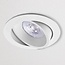 Witte LED inbouwspot BRUGGE 5W dimbaar, kantelbaar, warmwit licht.