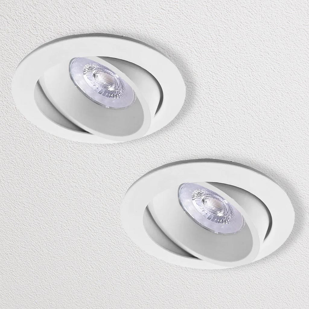 Set van 2 Led inbouwspot Brugge, 5 Watt