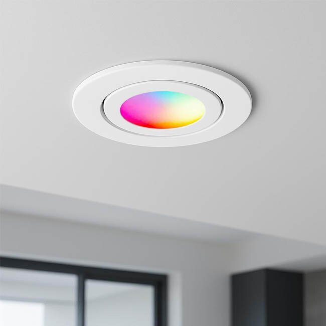 Smart Inbouw Ledspot Bali Wit, RGB en warm Wit.