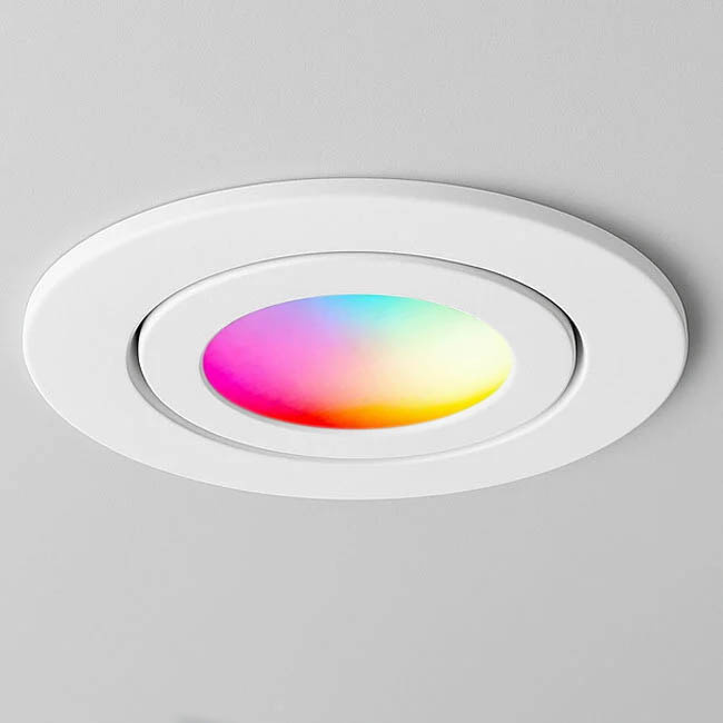 Smart Inbouw Ledspot Bali, RGB en warm Wit.