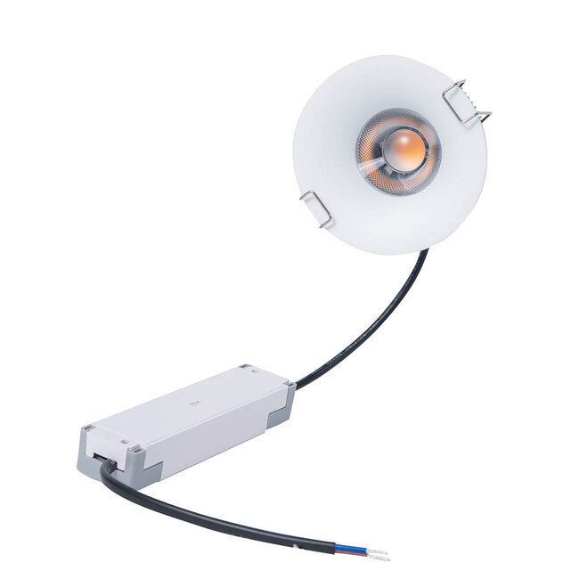 Witte Inbouw Ledspot Napels, 7 Watt, Dimbaar,  Warm Wit, IP65