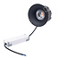Zwarte Inbouw Ledspot Napels, 7 Watt, Dimbaar,  Warm Wit, IP65