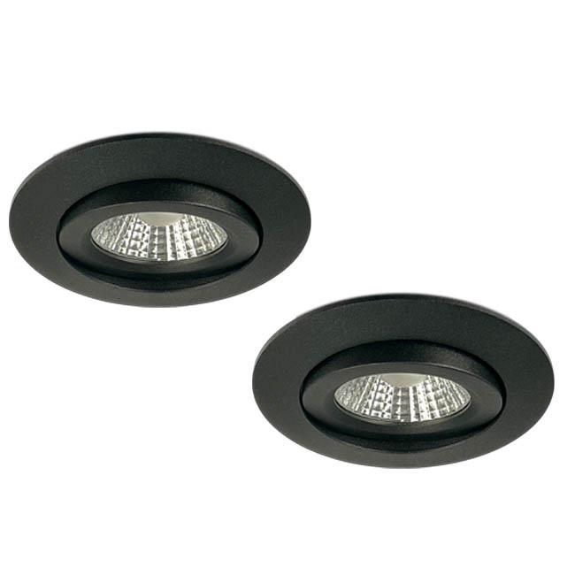 Set van 2 Inbouw Ledspot Praag, 5 Watt, IP44