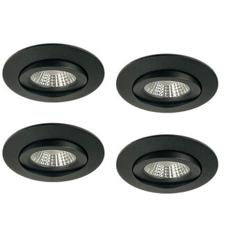 Set van 4 Inbouw Ledspot Praag, 5 Watt, IP44