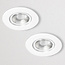 Kosnic Set van 2 Witte Inbouw Ledspot Erta, 6 Watt, Dimbaar,  IP65