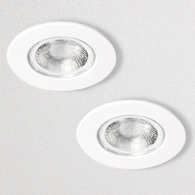 Kosnic Set van 2 Witte Inbouw Ledspot Erta, 6 Watt, Dimbaar, IP65