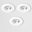 Kosnic Set van 3 Witte Inbouw Ledspot Erta, 6 Watt, Dimbaar,  IP65