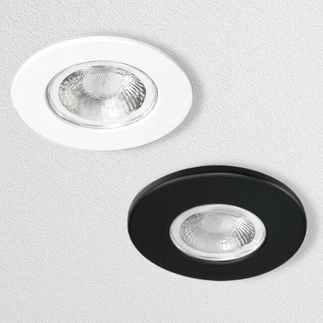 Kosnic Set van 5 Witte Inbouw Ledspot Erta, 6 Watt, Dimbaar,  IP65