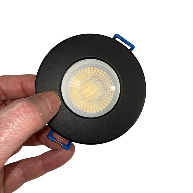 Kosnic Set van 3 Zwarte Inbouw Ledspot Erta, 6 Watt, Dimbaar,  IP65