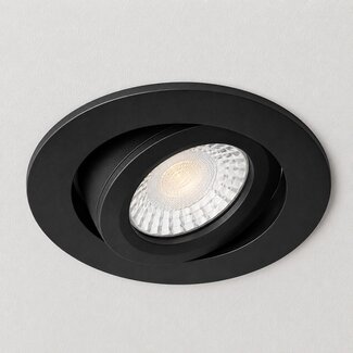 Inbouwspot Berlijn 6W, Mat-zwart , IP44