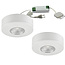 Set van 2 Cabinet Led Opbouwspot warm wit, witte uitvoering IP44, dimbaar