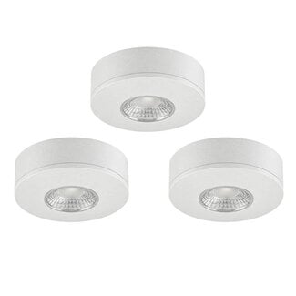 Set van 3 Cabinet Led Opbouwspot IP44