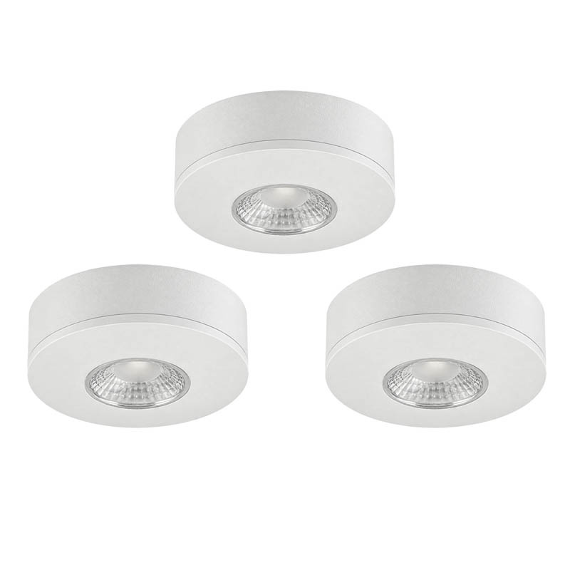 Set van 3 Cabinet Led Opbouwspot IP44