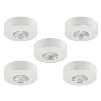 Set van 5 Cabinet Led Opbouwspot IP44