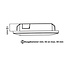 Set van 3 Cabinet Led Inbouwspots warm wit, zwarte uitvoering IP44, dimbaar