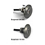 Set van 2 Microleds Maduro, 1,2 Watt, IP44 , Gun Metal kleur