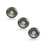Set van 3 Microleds Maduro, 1,2 Watt, IP44 , Gun Metal kleur