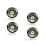 Set van 4 Microleds Maduro, 1,2 Watt, IP44 , Gun Metal kleur