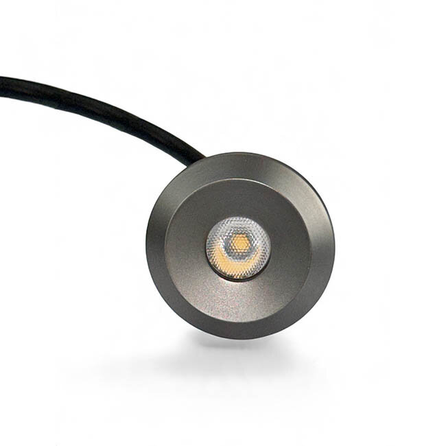 Set van 5 Microleds Maduro, 1,2 Watt, IP44 , Gun Metal kleur