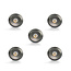 Set van 5 Microleds Maduro, 1,2 Watt, IP44 , Gun Metal kleur