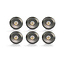 Set van 6 Microleds Maduro, 1,2 Watt, IP44 , Gun Metal kleur