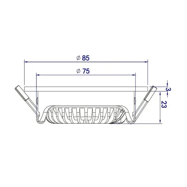 Ecodim Inbouw Ledspot Oslo, 5-7 Watt, Dim to Warm Wit, IP54