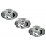 Set van 3 stuks dimbare mini inbouwLEDspot, warm wit, 1x3W Kantelbaar IP44