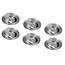 Set van 6 stuks dimbare mini inbouwLEDspot,  3 Watt, IP44
