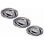3 stuks kleine LED inbouwspot Londen 6W, dimbaar