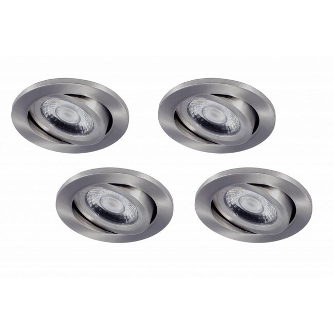 4 stuks kleine LED inbouwspot Londen 6W, dimbaar