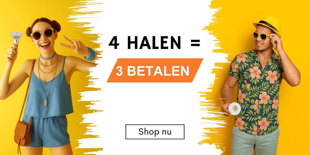 4 halen =  3 betalen! 