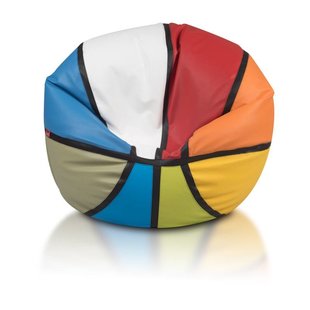 Basketbal MIX Colour zitzak leatherlook Ø 100cm