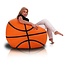 Bomba Basketbal zitzak leatherlook Ø 100cm