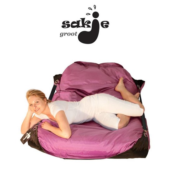 Sakje zitzak groot Roze 170x130cm