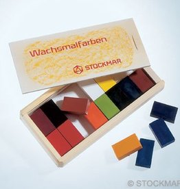 stockmar Stockmar wasblokjes in houten kist