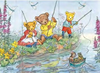 Poster Molly Brett, Teddies Fishing MAS 456