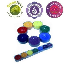 Chakra Theelicht geurkaarsjes set cadeauverpakking PH660