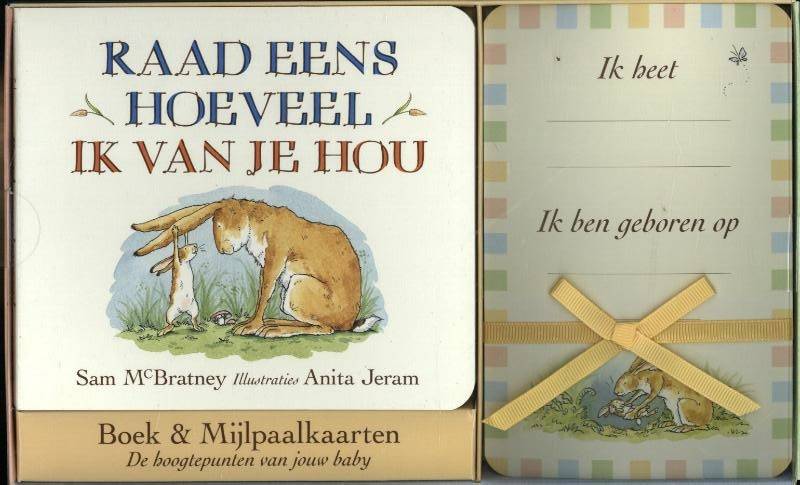 sam McBratney, Kartonboek en Mijlpaalkaarten Raad eens hoeveel ik van je hou