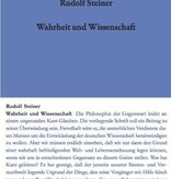 Rudolf Steiner GA 3 Wahrheit und Wissenschaft. Vorspiel einer "Philosophie der Freiheit".