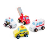 NCT Set Auto's 4 stuks (Politie, Ambulance, Brandweer, taxi) NC11930