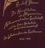 Rudolf Steiner, GA 260a Die Konstitution der Allgemeninen Anthroposophischen Gesellschaft und der Freien Hochschule für Geisteswissenschaft