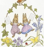 Molly Brett, Two Rabbits with Letters PCE133