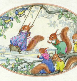 Medici Molly Brett, Squirrels playing on a swing PCE 239