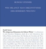 Rudolf Steiner, GA 10 Wie erlangt man Erkenntnisse der höheren Welten?